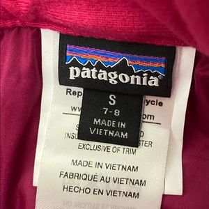 Girls 7/8 Patagonia ski jacket and pants